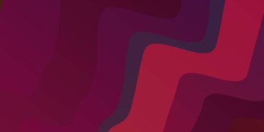 Açık pembe, kıvrımlı kırmızı vektör dokusu. Rengarenk çizgileri ve şekilleri olan parlak bir örnek. İş broşürleri, broşürler için desen