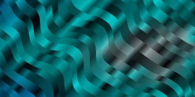 Açık mavi, kıvrımlı yeşil vektör dokusu. Gradyan kıvrımları olan yarım tonlu bir resim. Broşürler, broşürler için desen.