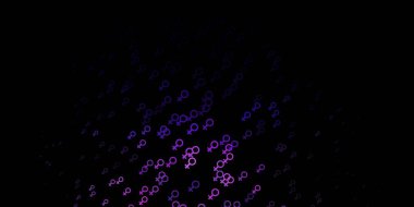 Kadın hakları sembollü koyu mor vektör dokusu. Kadın hakları aktivizmiyle soyut tarzda basit bir tasarım. Web siteniz için basit tasarım.