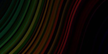 Koyu yeşil, kırmızı çizgili vektör şablonu.