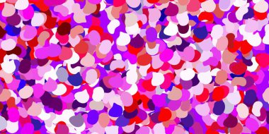 Açık pembe, soyut şekilli kırmızı vektör şablonu. Soyut tarzda renkli şekilli bir illüstrasyon. Web siteniz için basit illüstrasyon.