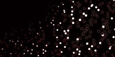 Daire şekilli koyu kırmızı vektör düzeni. Doğa tarzında renkli noktaları olan soyut illüstrasyon. Bir marka kitabı için yeni şablon.