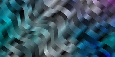 Açık pembe, kıvrımlı mavi vektör dokusu. Çizgili soyut gradyan çizimi. Reklamlar ve reklamlar için desen.