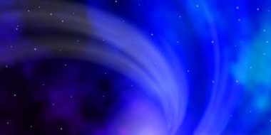 Koyu pembe, güzel yıldızlı mavi vektör dokusu. Yıldızlı bulanık dekoratif tasarım. Hediyeleri paketlemek için desen.