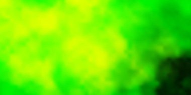 Açık Yeşil, bulutlu sarı vektör arkaplanı.