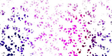 Açık mor, pembe vektör arkaplan ve rastgele formlar. Gradyan rastgele formlarla modern soyut illüstrasyon. Cep telefonları için arka plan.