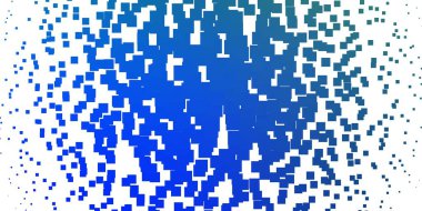 Açık mavi, dikdörtgen şeklinde yeşil vektör şablonu. Renkli dikdörtgenlerle soyut gradyan çizimi. Web siteleri, iniş sayfaları için desen.