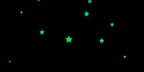 Azul Escuro Verde Textura Vetorial Com Belas Estrelas —  Vetores de Stock