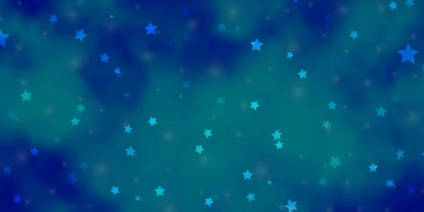 Luz Azul Vector Fondo Con Estrellas Colores — Vector de stock