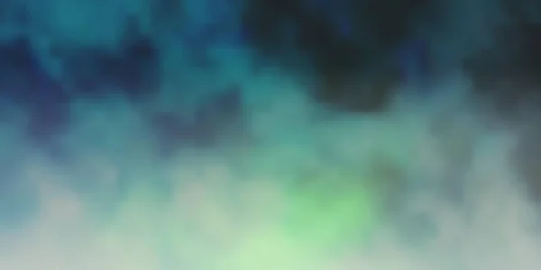 Темно Зеленая Векторная Раскладка Облаками Абстрактная Иллюстрация Красочными Градиентными Облаками — стоковый вектор