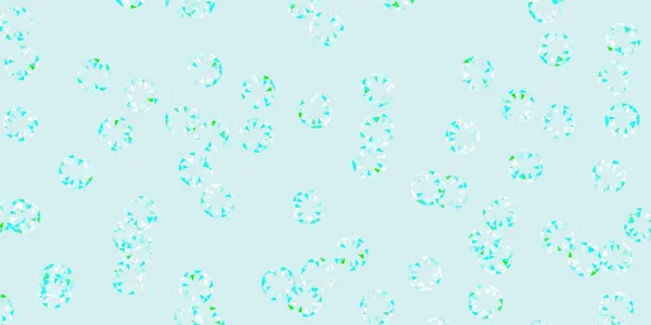 Bleu Clair Fond Vectoriel Vert Avec Des Taches Disques Colorés — Image vectorielle