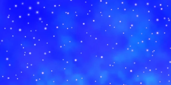 Diseño Vectorial Luz Azul Con Estrellas Brillantes — Vector de stock