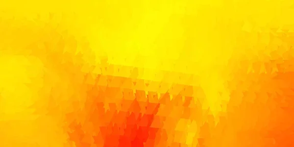Modello Triangolo Poli Vettore Arancione Chiaro Illustrazione Intelligente Stile Sfaccettato — Vettoriale Stock
