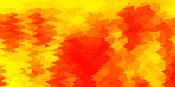 Темно Желтый Векторный Многоугольный Фон Красочная Абстрактная Иллюстрация Градиентными Треугольниками — стоковый вектор