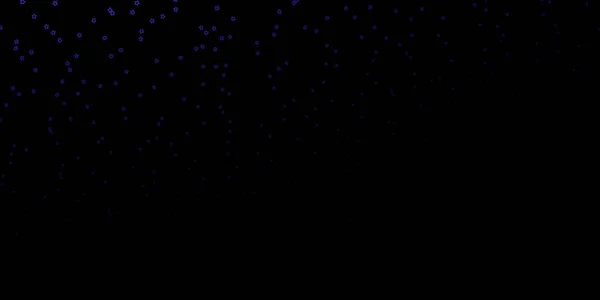Dunkelrosa Blauer Vektorhintergrund Mit Kleinen Und Großen Sternen Moderne Geometrische — Stockvektor