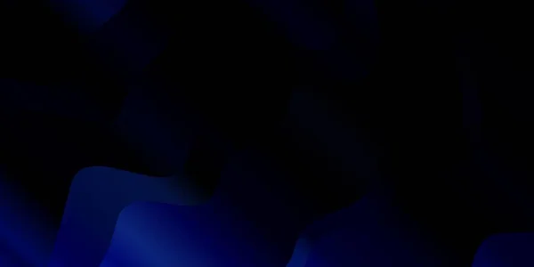 Padrão Vetorial Azul Escuro Com Linhas Curvas — Vetor de Stock