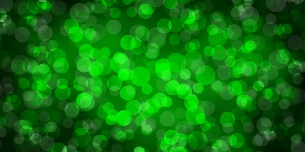 Modèle Vectoriel Vert Foncé Avec Cercles — Image vectorielle