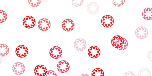 Modèle Vectoriel Rouge Clair Avec Sphères Illustration Abstraite Avec Des — Image vectorielle