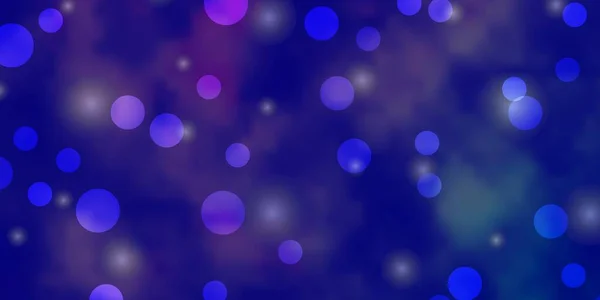 Светло Фиолетовый Векторный Рисунок Кругами Звездами — стоковый вектор
