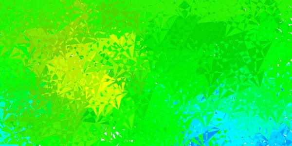 深蓝色 绿色矢量背景与多边形 简单的设计 抽象风格 三角形 精子的开始设计 — 图库矢量图片
