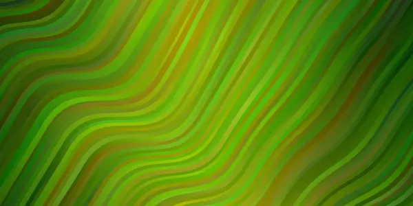 Modèle Vectoriel Vert Clair Avec Des Lignes Douces — Image vectorielle