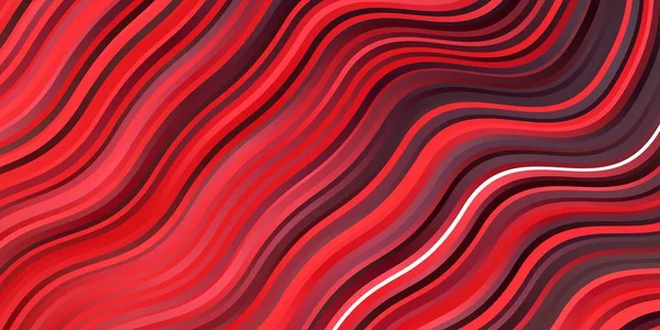 Темно Червоний Векторний Фон Кривими Абстрактна Градієнтна Ілюстрація Лініями Веселки — стоковий вектор