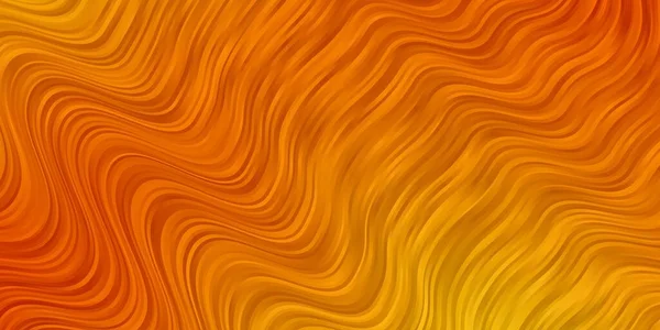 Φως Πορτοκαλί Διάνυσμα Φόντο Καμπύλες Γραμμές — Διανυσματικό Αρχείο