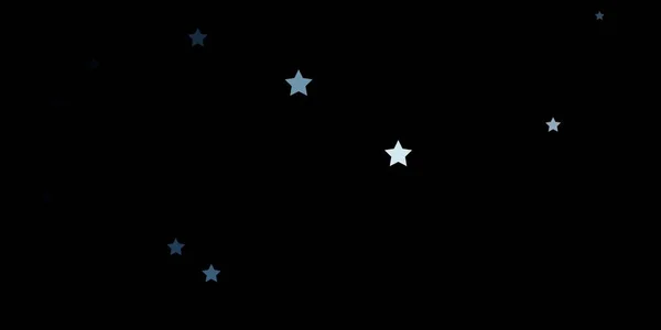 ダークブルーベクトル背景とともにカラフルな星 — ストックベクタ