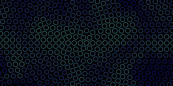 Modèle Vectoriel Bleu Foncé Avec Cercles — Image vectorielle