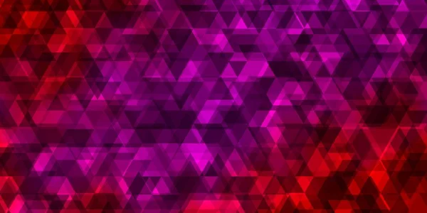 Lichtroze Rode Vectorachtergrond Met Lijnen Driehoeken Kleurrijke Illustratie Met Driehoeken — Stockvector