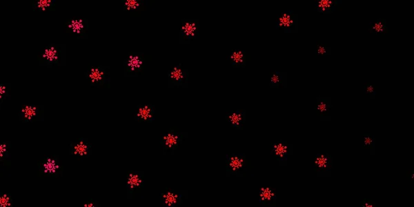 Padrão Vetorial Rosa Escuro Com Elementos Coronavírus Ilustração Inteligente Com — Vetor de Stock