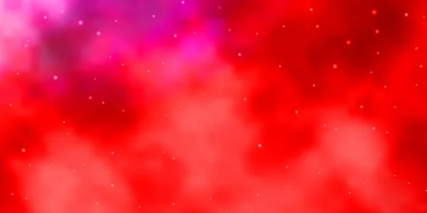 Világos Rózsaszín Sárga Vektor Sablon Neon Csillagokkal — Stock Vector