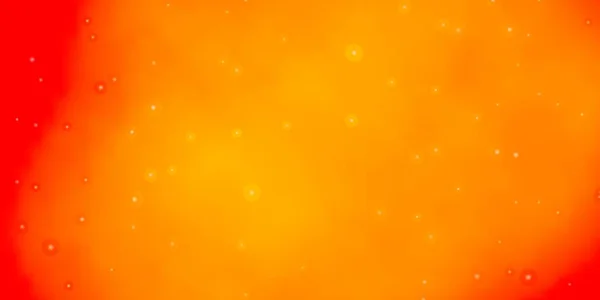 Modèle Vectoriel Orange Clair Avec Étoiles Néon — Image vectorielle