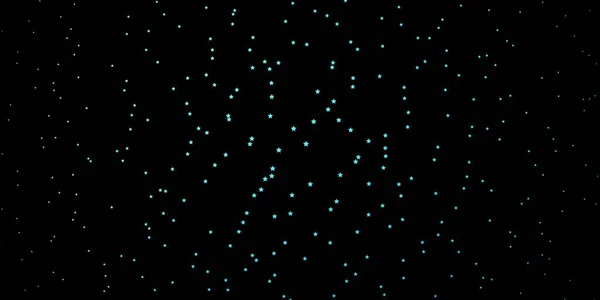 Темно Синий Зеленый Векторный Фон Цветными Звездами — стоковый вектор
