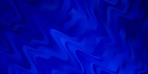 Heller Blauer Vektorhintergrund Mit Gebogenen Linien Bunte Geometrische Probe Mit — Stockvektor