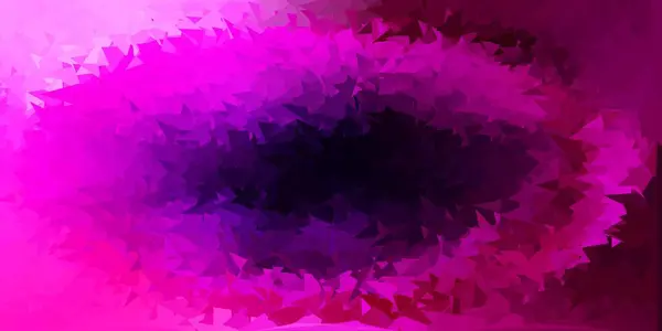 Tmavě Fialová Růžová Vektorová Struktura Poly Trojúhelníku Elegantní Abstraktní Ilustrace — Stockový vektor