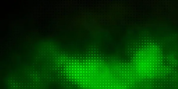 Patrón Vectorial Verde Oscuro Con Esferas — Vector de stock