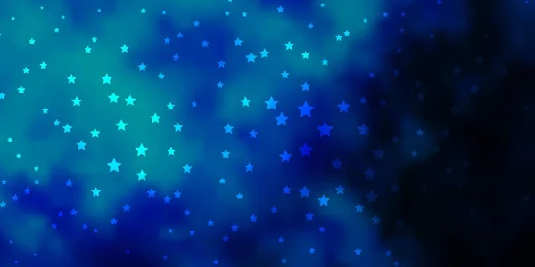 Soyut Yıldızlı Koyu Mavi Vektör Deseni Yıldızlı Bulanık Dekoratif Tasarım — Stok Vektör