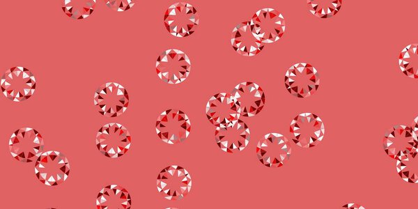 Светло-красный векторный рисунок со сферами. Абстрактный декоративный дизайн в градиентном стиле с пузырьками. Дизайн плакатов, баннеров.