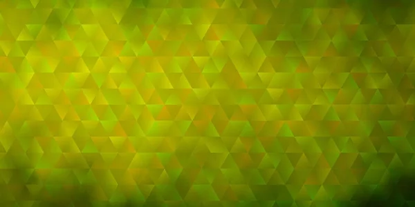 Light Green Yellow Vector Backdrop Lines Triangles Красивая Иллюстрация Треугольниками — стоковый вектор