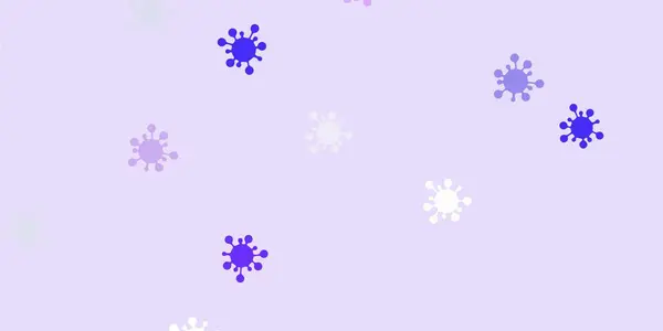Світло Фіолетовий Векторний Шаблон Знаками Грипу Барвисті Градієнтні Символи Хвороби — стоковий вектор