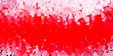 Soyut biçimlere sahip açık kırmızı vektör şablonu. Basit gradyan şekilli renkli bir çizim. Cep telefonları için arka plan.