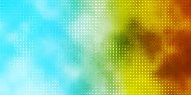 Açık Mavi, çemberli sarı vektör arkaplanı.