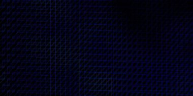 Çizgileri olan koyu mavi vektör düzeni. Renkli çizgileri olan modern soyut çizimler. Broşürler, broşürler için desen.