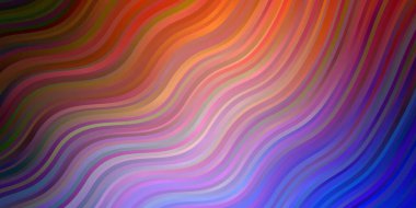 Açık mavi, kıvrımlı kırmızı vektör düzeni. Yaylı basit bir şekilde gradyan çizimi. Web siteleri, iniş sayfaları için desen.