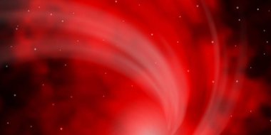 Renkli yıldızlı koyu turuncu vektör arka planı. Soyut gradyan yıldızlı renkli çizimler. Web siteleri, iniş sayfaları için desen.