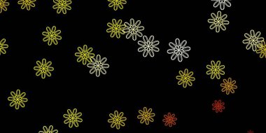 Memphis şekilli koyu sarı vektör dokusu. Soyut tarzda, gradyan formlarda basit tasarım. Duvar kağıdı seti için zarif tasarım.