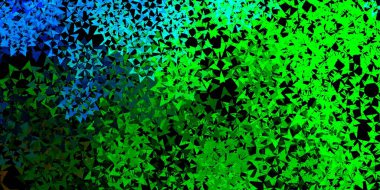 Üçgenli açık mavi vektör arkaplan. Üçgenli soyut gradyan çizimi. Posterler ve afişler için en iyi tasarım.