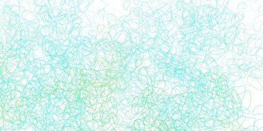 Memphis şekilli açık yeşil vektör dokusu. Gradyan rastgele formlarla modern soyut illüstrasyon. Cep telefonları için arka plan.