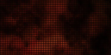 Daireli koyu turuncu vektör düzeni. Renkli damlaları olan soyut parlak bir illüstrasyon. Web siteleri, iniş sayfaları için desen.